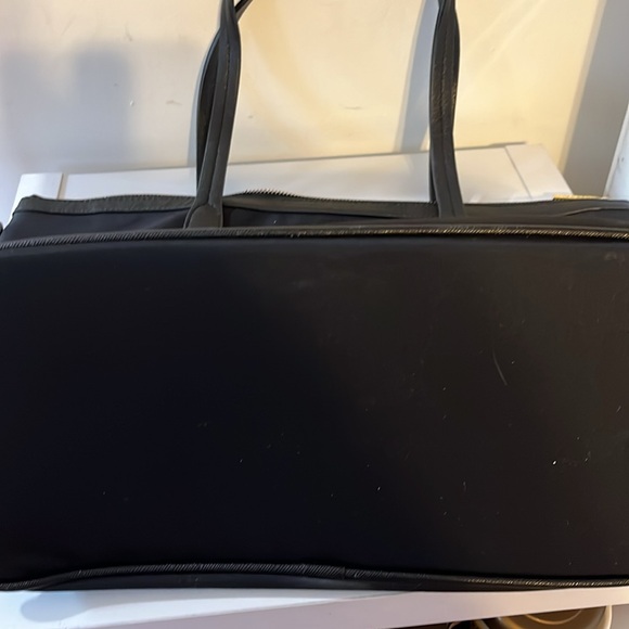 TORY BURCH NYLON TOTE BAG WITH LEATHER TRIM - Picture 14 of 14